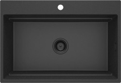 DEANTE - Magnetic grafitová - Granitový dřez, jednokomorový (ZRM_G10B)