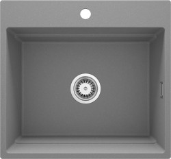 DEANTE - Magnetic metaliclá šedá - Granitový dřez, jednokomorový  (ZRM_S10A)