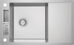 DEANTE - Magnetic steel nerezový dřez, 1-miska s odkapávačem (ZRM_0113)