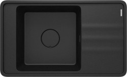 DEANTE - Momi  metal grafit Granitový dřez, 1-miska s odkapávačem (ZKM_G11B)