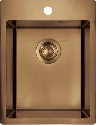 DEANTE - Olfato Precious hnědý ocelový dřez, 1-bowl (ZPO_C10E)