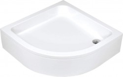 DEANTE - plus II bílá - Akrylátová sprchová vanička, půlkulatá, 90 cm (KTU_031B)