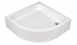 DEANTE - plus II bílá - Kryt na sprchovou vaničku, půlkulatý, 80 cm (KTU_032O)