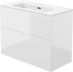 DEANTE - Prizma bílá koupelnová skříňka, s umyvadlem - 80 cm; (ST6U8U6U8M)