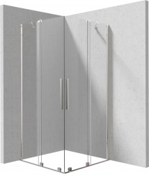 DEANTE - Prizma krátká ke kolmé stěně/dlouhá k paralelní stěně sprchový kout, čtvercový, 100x100 cm; (KPN0P10P10)