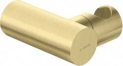 DEANTE - Round kartáčovaný zlatý nástěnný držák, pro ruční sprchu, mosaz (ANR_R21U)