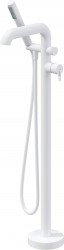 DEANTE - Silia bílá Vanová baterie, volně stojící, se sprchovým setem (BQS_A17M)