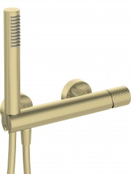 DEANTE - Silia Hexa kartáčované zlato Sprchová baterie, se sprchovým setem (BHS_R41M)