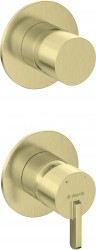 DEANTE - Silia kartáčovaná zlatá Sprchová baterie, podomítková, se sprchovým spínačem (BQS_R44P)