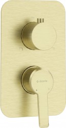 DEANTE - Silia kartáčovaná zlatá Vnější prvek, pro směšovač BOX BOX (BXY_RQAM)