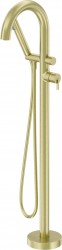 DEANTE - Silia kartáčované zlato Vanová baterie, volně stojící, se sprchovým setem (BQS_R17N)