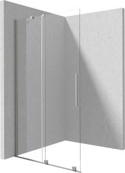 DEANTE - Sprchová stěna Prizma 1400, walk-in, 140 cm - posuvná (KTJ_F34R)