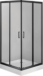 DEANTE - Sprchový kout Funkia, čtvercový, s vaničkou, 80x80 cm (KDDZN42K)