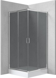 DEANTE - Sprchový kout Funkia, čtvercový, s vaničkou, 90x90 cm (KYCZ441K)