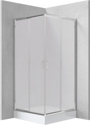 DEANTE - Sprchový kout Funkia, čtvercový, s vaničkou, 90x90 cm (KYCZ641K)