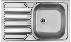 DEANTE - Tango nerez satin - Nerezový dřez, 1 - bowl s odkapávačem, on the left side - celoplošný (ZM5_011L)