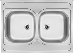 DEANTE - Tango nerez satin - Nerezový dřez, 2 - bowl - celoplošný (ZM6_020N)