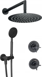 DEANTE - Temisto černá - Sprchový set pod omítku (NAC_N9QT)