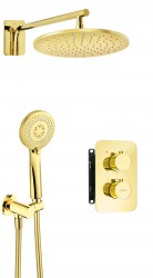 DEANTE - Therm zlato - Sprchový set pod omítku, s termostatickou BOX (BXYZGEBT)