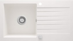 DEANTE - Zorba alabaster - Granitový dřez s odkapávačem (ZQZ_A113)