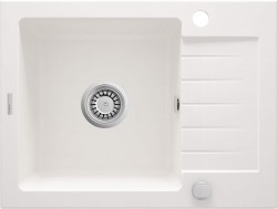 DEANTE - Zorba alabaster - Granitový dřez s odkapávačem (ZQZ_A11A)