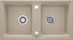 DEANTE - Zorba sandy - Granitový dřez, 2 - bowl (ZQZ_7203)