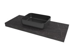 Deska pod umyvadlo Naturel Dolce 80x8x50 cm Pietra Grigia černá mat DO8050PBC (DO8050PBC)