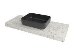 Deska pod umyvadlo Naturel Dolce 83,5x8x50 cm mramor Carrara bílá mat DO8050MCB (DO8050MCB)
