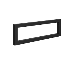 Dřevojas - Černá konzole v matném provedení - hranatá (40 cm) (004279)