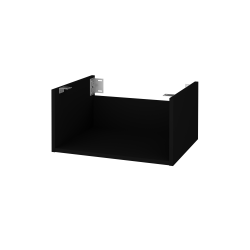 Dřevojas - Doplňková skříňka pod desku DSD SYO1 60 - L17 Černá vysoký lesk (421083)