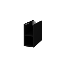 Dřevojas - Doplňková skříňka pod desku DSD SYO2 20 - L17 Černá vysoký lesk (422202)