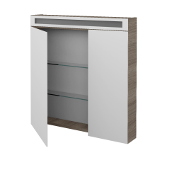 Dřevojas - Dvoudveřová galerka AIR GA2NOE 80 - D03 Cafe (135003)