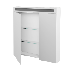 Dřevojas - Dvoudveřová galerka AIR GA2NOE 80 - N01 Bílá lesk (69288)