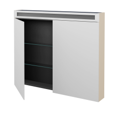 Dřevojas - Dvoudveřová galerka AIR GA2OE 100 - M19 Cream mat (514037)