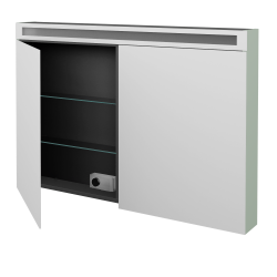Dřevojas - Dvoudveřová galerka AIR GA2OE 120 - M20 Mint grey mat (514075)