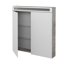 Dřevojas - Dvoudveřová galerka AIR GA2OE 80 - D01 Beton (134952)