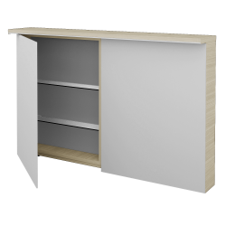 Dřevojas - Dvoudveřová galerka ASTON GA2OE 120 - D04 Dub (135409)