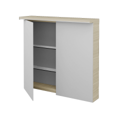 Dřevojas - Dvoudveřová galerka ASTON GA2OE 80 - D04 Dub (135263)