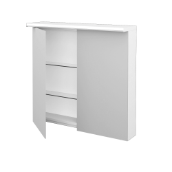 Dřevojas - Dvoudveřová galerka ASTON GA2OE 80 - M01 Bílá mat (241223)