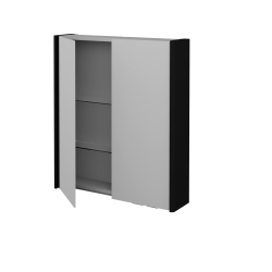 Dřevojas - Dvoudvéřová galerka ENZO GA2OE 65 - L17 Černá vysoký lesk (435332)