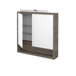 Dřevojas - Dvoudveřová galerka FOCUS GA2NOE 70 - D03 Cafe (283674)