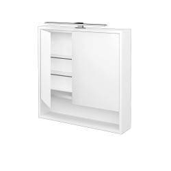 Dřevojas - Dvoudveřová galerka FOCUS GA2NOE 70 - N01 Bílá lesk (283902)