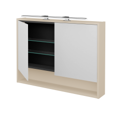 Dřevojas - Dvoudveřová galerka FOCUS GA2OE 100 - M19 Cream mat (514686)