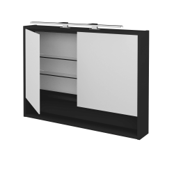 Dřevojas - Dvoudveřová galerka FOCUS GA2OE 100 - N03 Graphite (284381)