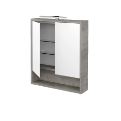 Dřevojas - Dvoudveřová galerka FOCUS GA2OE 60 - D01 Beton (282899)
