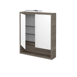 Dřevojas - Dvoudveřová galerka FOCUS GA2OE 60 - D03 Cafe (283421)