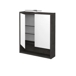 Dřevojas - Dvoudveřová galerka FOCUS GA2OE 60 - D16  Beton tmavý (283506)