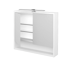 Dřevojas - Dvoudveřová galerka FOCUS GA2OE 80 - M01 Bílá mat (284084)