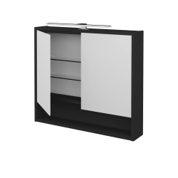 Dřevojas - Dvoudveřová galerka FOCUS GA2OE 80 - N03 Graphite (284121)