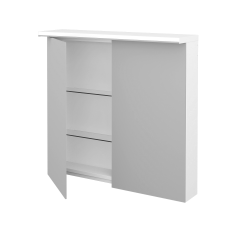 Dřevojas - Dvoudveřová galerka MAJESTY GA2OE 80 - L01 Bílá vysoký lesk (129477)